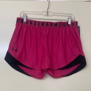 Under Armour Women's Hot Pink Running Shorts